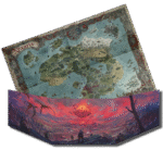 GM Screen and Nexaria world map